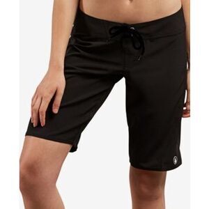 Volcom Women S Standard Simply‎ Solid 11-Inch Classic Swim Boardshort Black Size